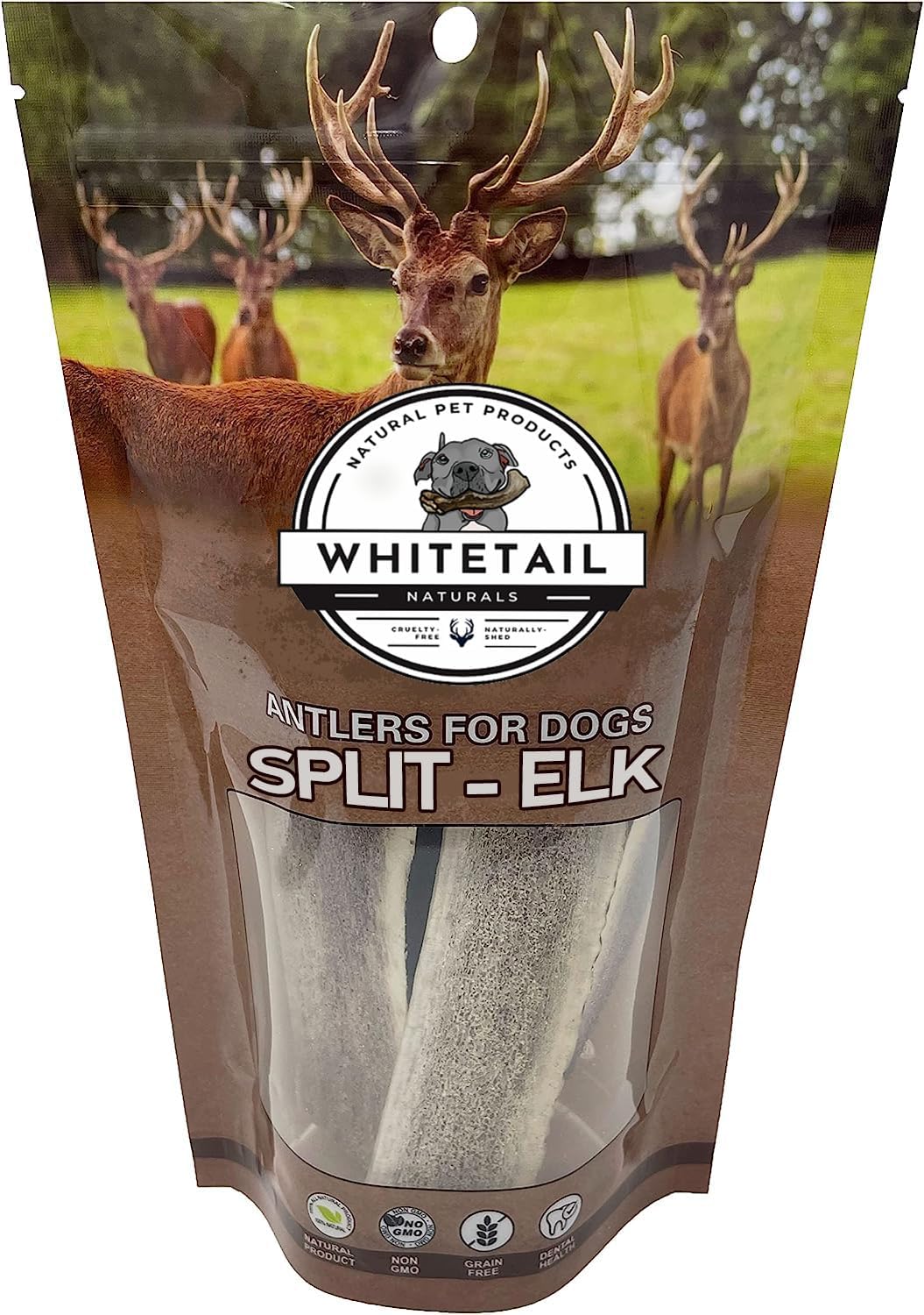 (Branded) 1 Pound Pack Bulk | Premium Split Elk/Red Deer Antler Chews
