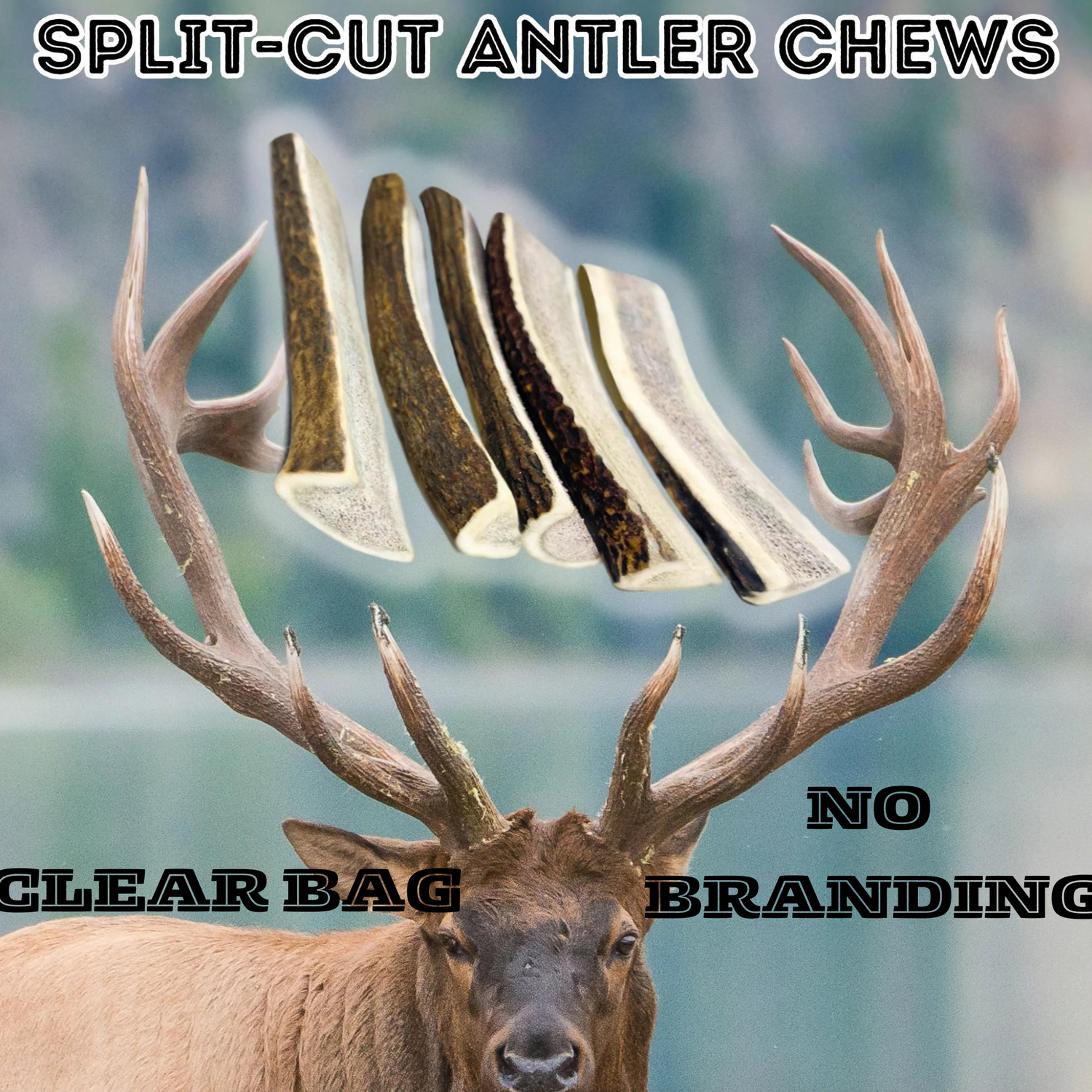 (Unbranded) Split-cut Elk/Red Deer Bulk