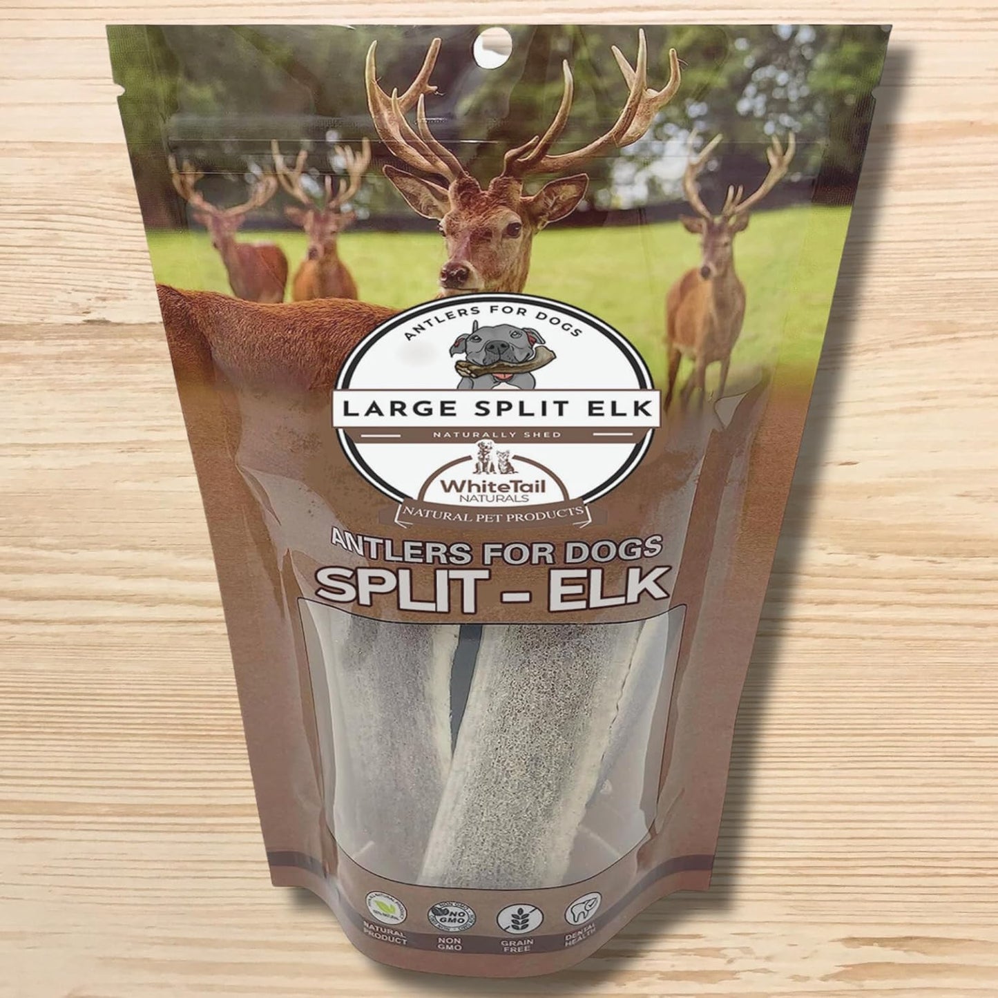 (Unbranded) Large | Split Elk/Red Deer Antler Dog Chew